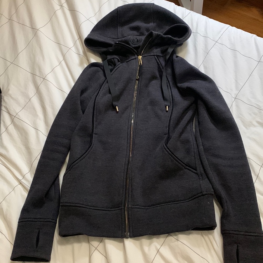 Lululemon scuba zip hoodie fleece lined size 4
